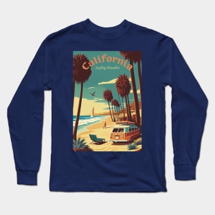 California - Surfing Paradise Long Sleeve T-Shirt